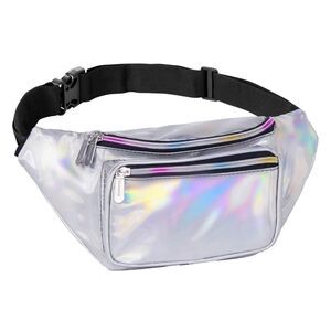 SoJourner Holographic Fanny Pack Belt Bag - Silver